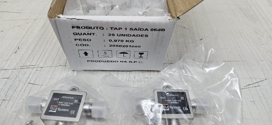 Imagem de mini TAP ; Fêmea ; tipo 'T' ; 1 Saída ; para cabo coaxial