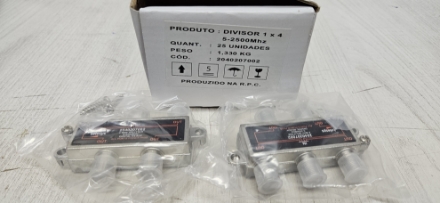 Imagem de Divisor de sinal de vídeo ; 1 entrada ; 4 saídas