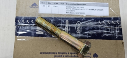 Imagem de Parafuso específico ; do flange ; p/turbina a gás GE ; modelo 7FA ; material em aço liga ;