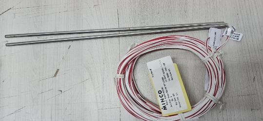 Imagem de Termoresistência; Pt 100 ohms; filme fino, isolação mineral, comprimento da haste: 162mm, tipo de ligação: 3 fios,  